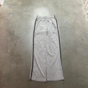 Champion Gray Sweatpants with Black Side Stripe